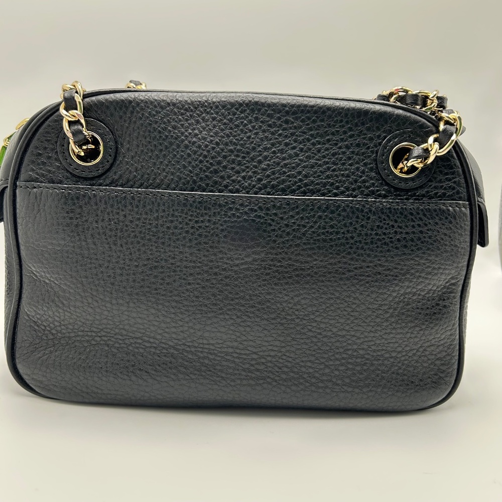 Tory Birch Thea Chain Shoulder Crossbody Black EUC - Picture 3 of 12